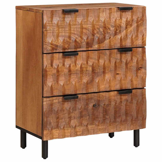 Sideboard 60 x 33 x 75 cm Solid Mango Wood Acacia Brown Finish