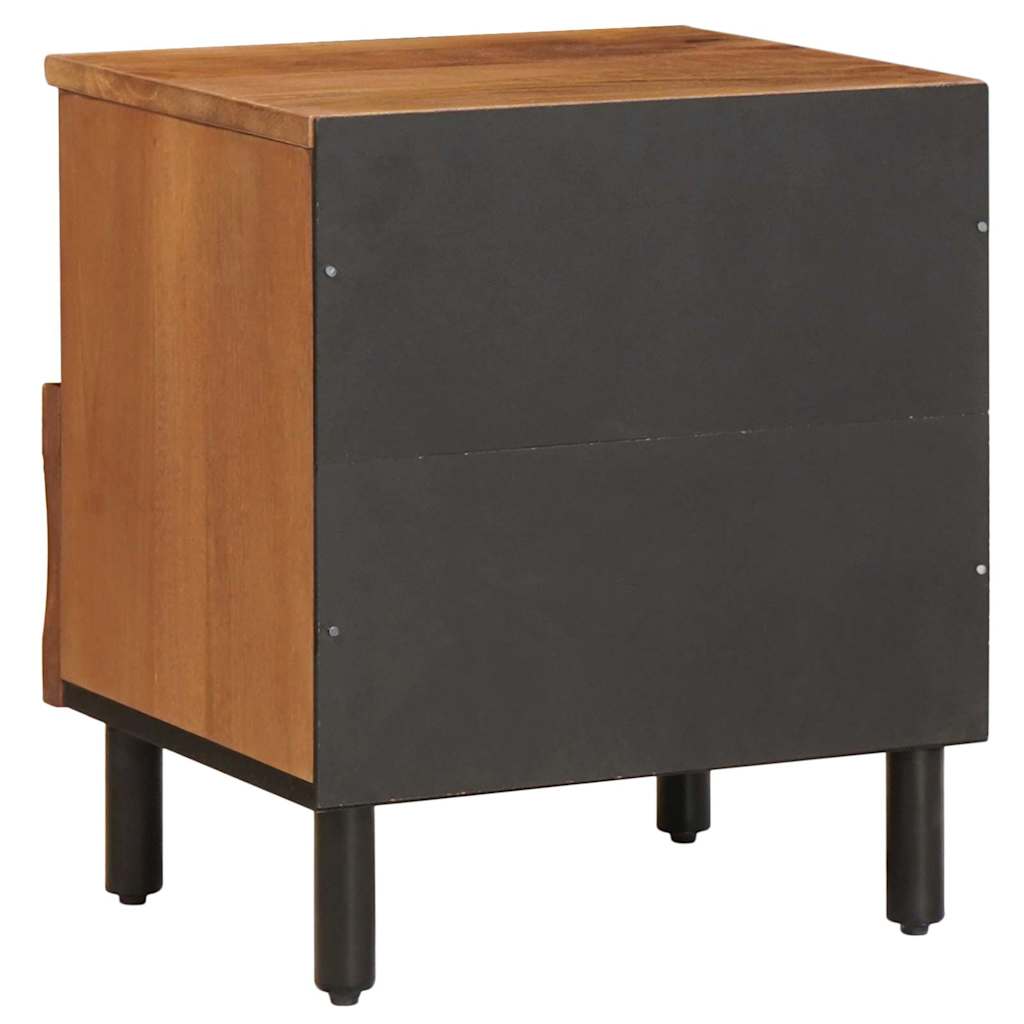 Bedside Cabinet 2 pcs Brown 40 x 33 x 46 cm Solid Mango Wood