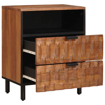 Bedside Cabinet Brown 50 x 33 x 62 cm Solid Mango Wood