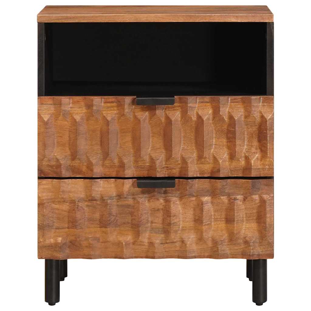 Bedside Cabinet Brown 50 x 33 x 62 cm Solid Mango Wood