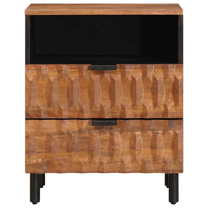 Bedside Cabinet Brown 50 x 33 x 62 cm Solid Mango Wood