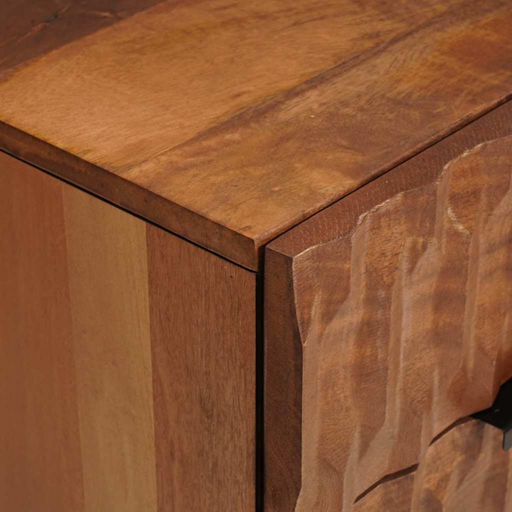 Bedside Cabinet Brown 50 x 33 x 60 cm Solid Mango Wood