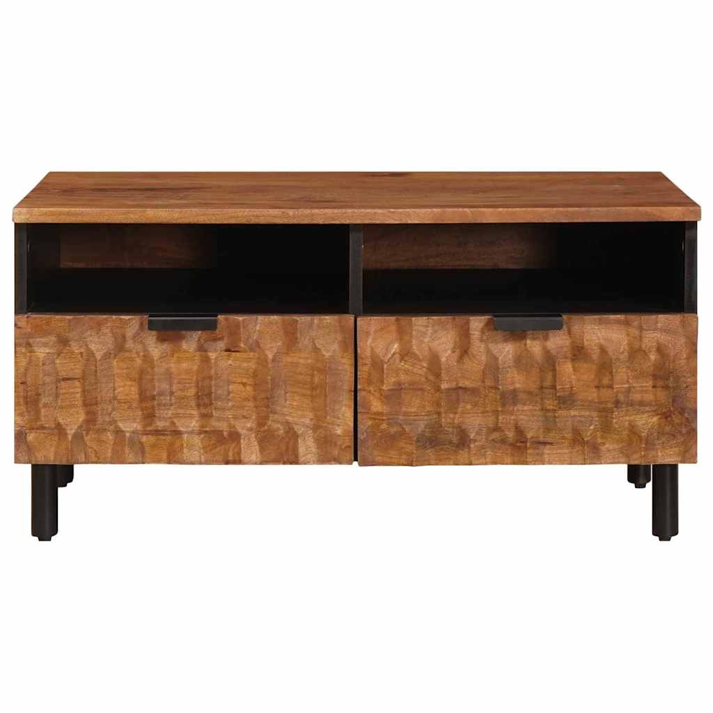 Coffee Table with Drawer Brown 80 x 54 x 40 cm Solid Mango Wood