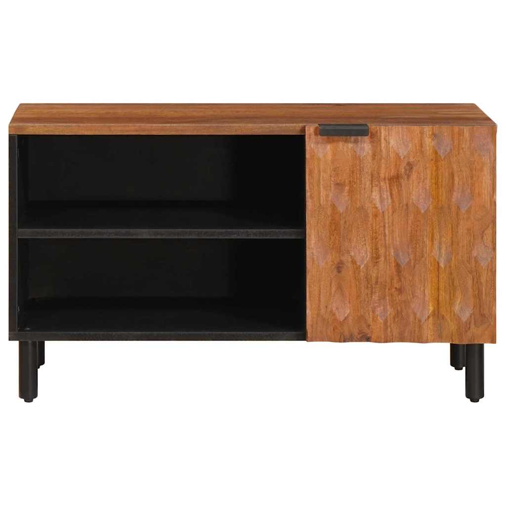 TV Cabinet Acacia Brown Finish 80 x 33 x 46 cm Solid Mango Wood