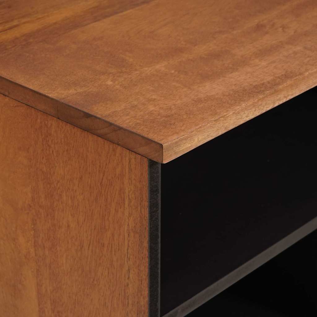 TV Cabinet with Drawer Acacia Brown Finish 100 x 33 x 46 cm