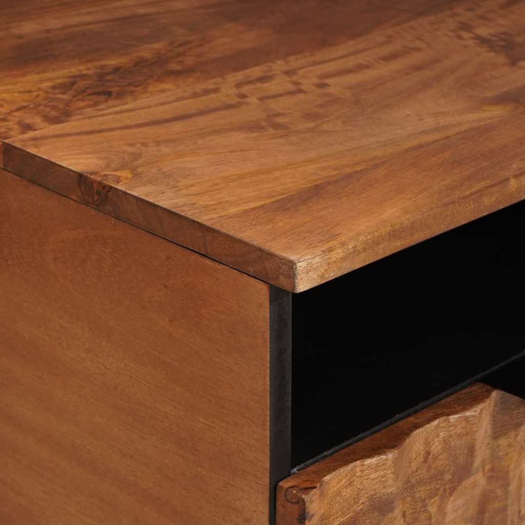 TV Cabinet Acacia Brown Finish 80 x 33 x 46 cm Solid Mango Wood