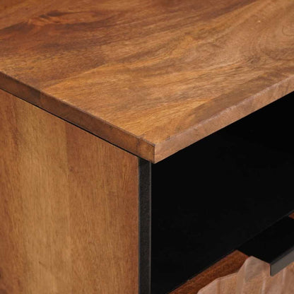 TV Cabinet with Drawer Acacia Brown Finish 100 x 33 x 46 cm