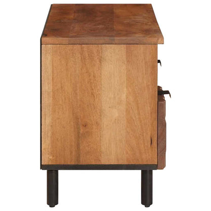 TV Cabinet with Drawer Acacia Brown Finish 100 x 33 x 46 cm