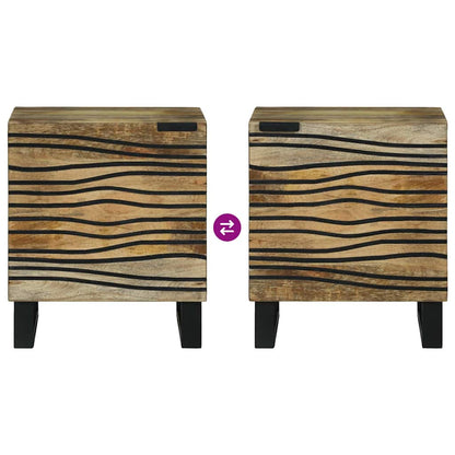 Bedside Cabinet Natural 40 x 33 x 46 cm Engineered Wood
