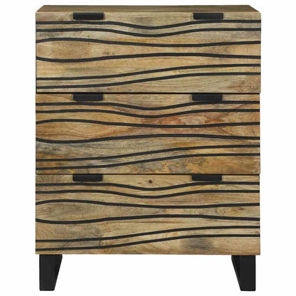 Sideboard with Drawer Brown 60 x 33.5 x 75 cm Solid Mango wood