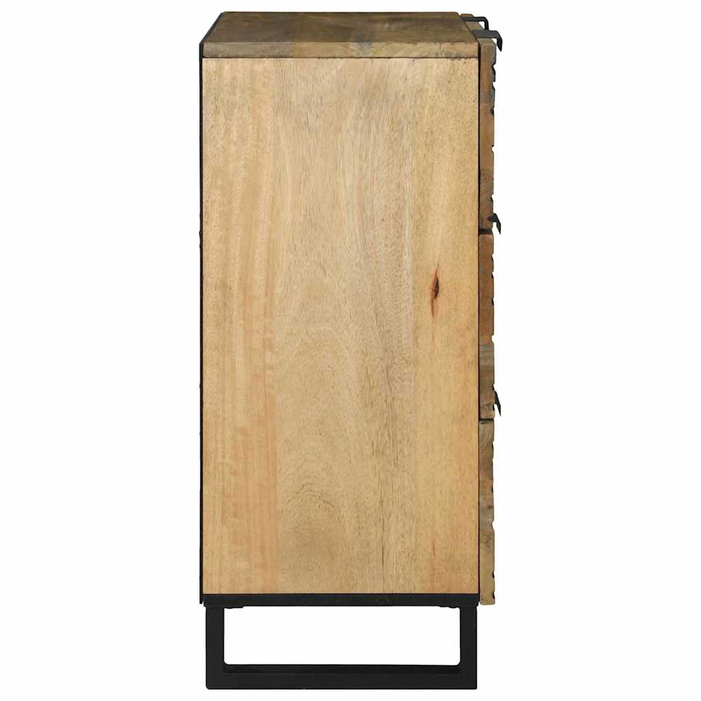 Sideboard with Drawer Brown 60 x 33.5 x 75 cm Solid Mango wood