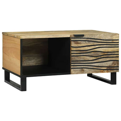 Coffee Table Brown 80 x 50 x 40 cm Solid mango wood
