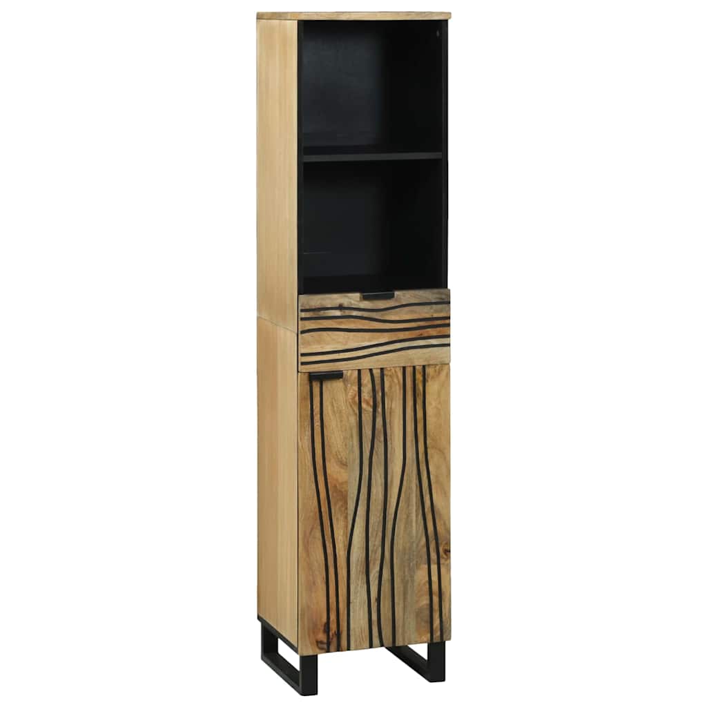 Bathroom Cabinet Natural 38 x 33 x 160 cm Engineered Wood