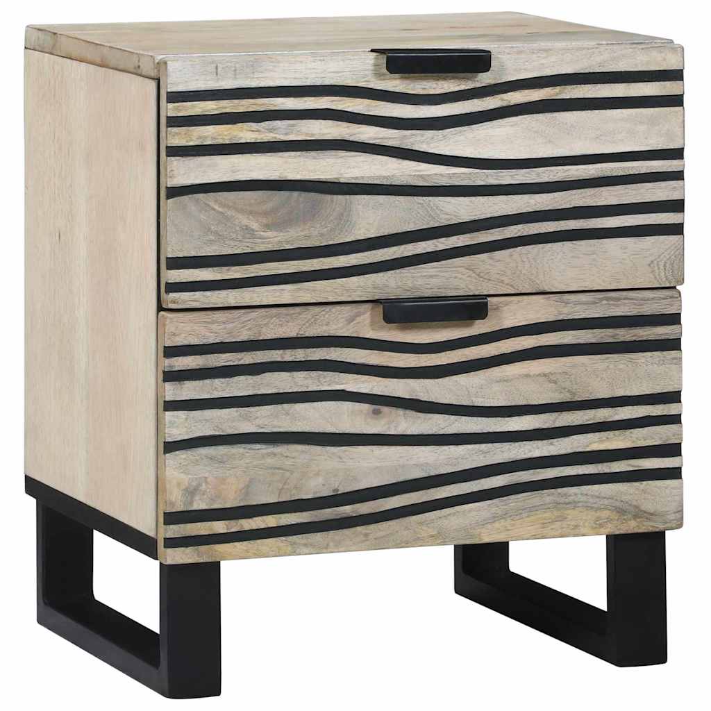 Bedside Cabinet 2 pcs White 40 x 33 x 46 cm Engineered Wood