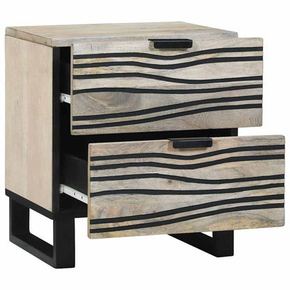 Bedside Cabinet 2 pcs White 40 x 33 x 46 cm Engineered Wood