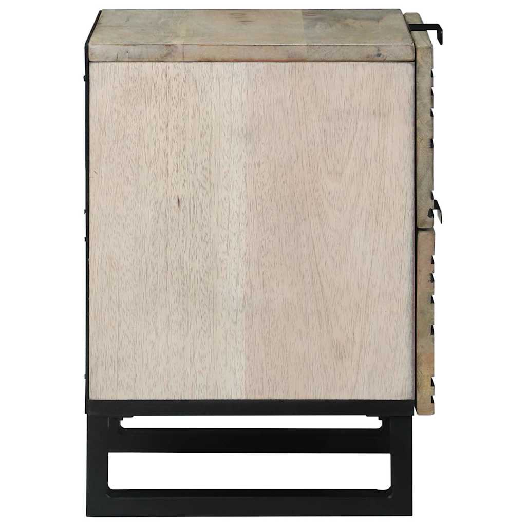 Bedside Cabinet 2 pcs White 40 x 33 x 46 cm Engineered Wood