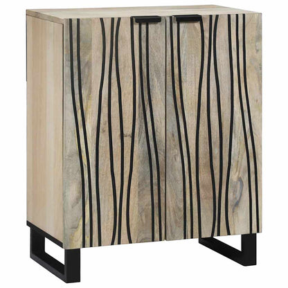 Sideboard White 60 x 33.5 x 75 cm Solid Mango Wood