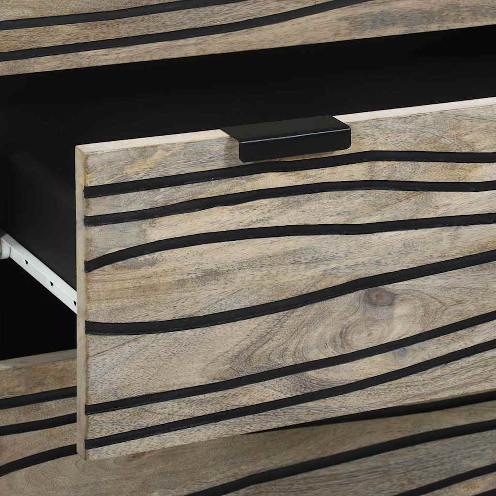 Sideboard with Drawer White 60 x 33.5 x 75 cm Solid Mango wood