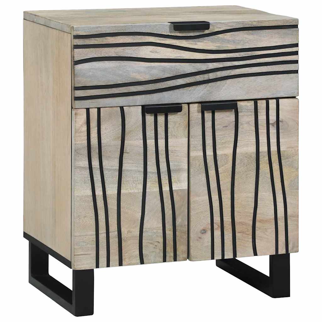 Bedside Cabinet White 50 x 33 x 60 cm Engineered Wood