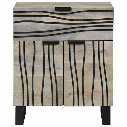 Bedside Cabinet White 50 x 33 x 60 cm Engineered Wood
