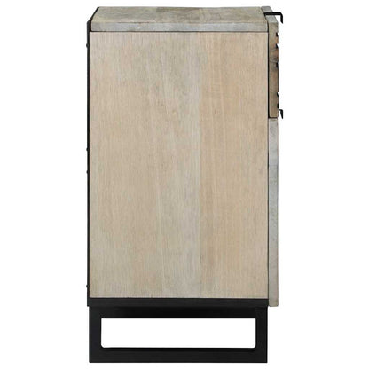 Bedside Cabinet White 50 x 33 x 60 cm Engineered Wood