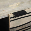 Coffee Table White, Black 100 x 54 x 40 cm Solid mango wood