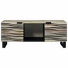 Coffee Table White, Black 100 x 54 x 40 cm Solid mango wood