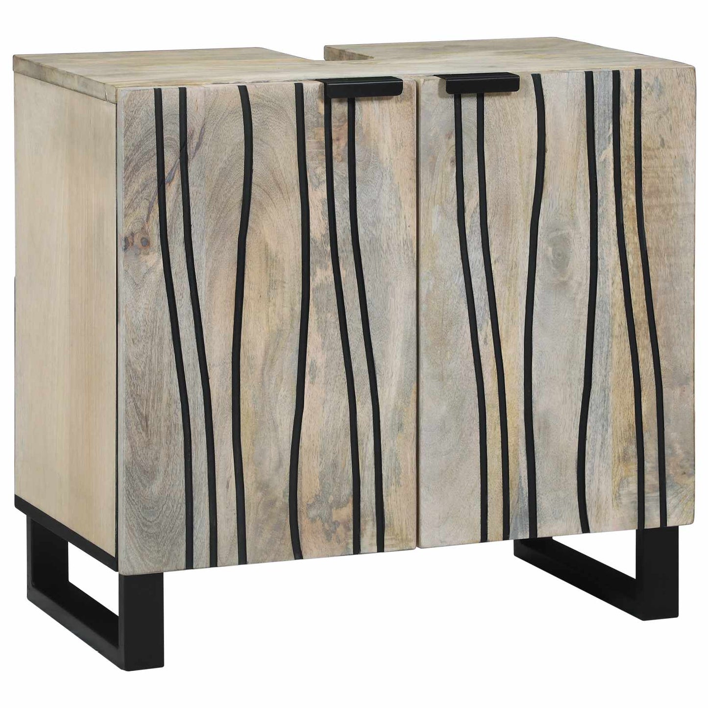 Bathroom Sink Cabinet White 62 x 33 x 58 cm Engineered wood