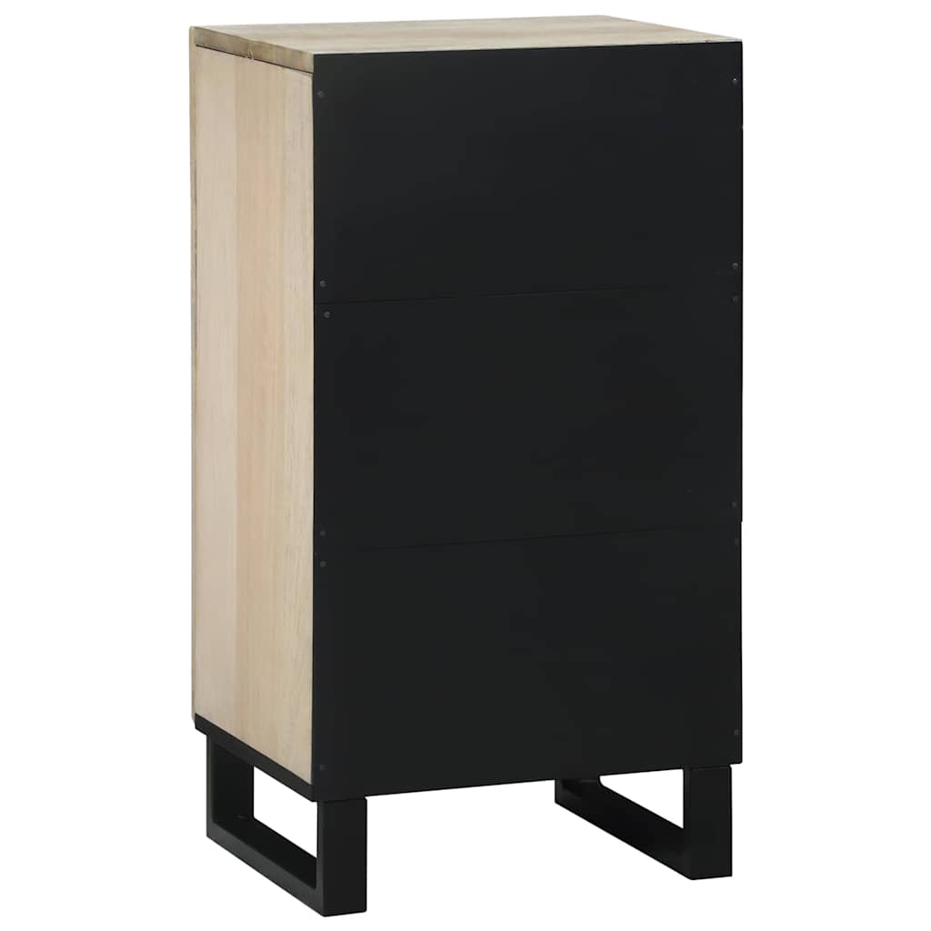 Sideboard White 40 x 33 x 75 cm Solid mango wood