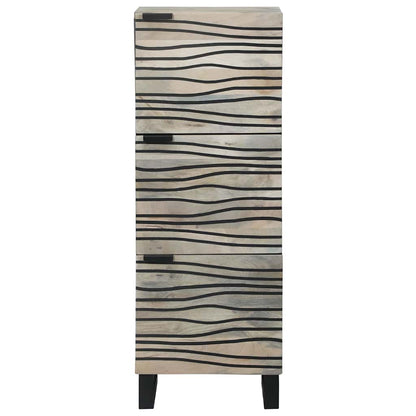 Media Storage Cabinets & Racks White and Black 40 x 33 x 110 cm