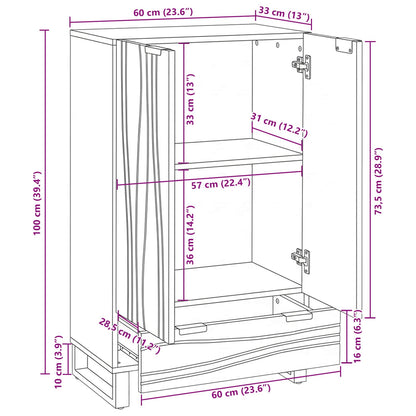 Media Storage Cabinets & Racks White and Black 60 x 33 x 100 cm