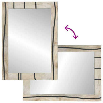 Bathroom Mirror Rectangular with Mirror White 50 x 2.5 x 70 cm