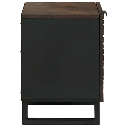 Bedside Cabinet 2 pcs Walnut 40 x 33 x 46 cm Engineered Wood