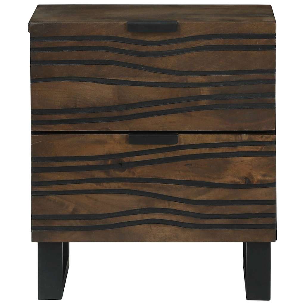 Bedside Cabinet 2 pcs Walnut 40 x 33 x 46 cm Engineered Wood