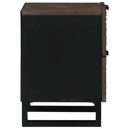 Bedside Cabinet 2 pcs Walnut 40 x 33 x 46 cm Engineered Wood