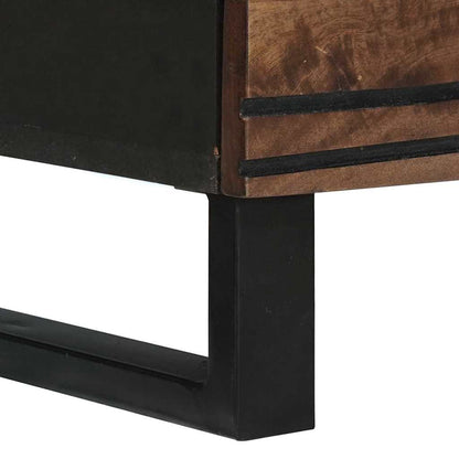 Sideboard with Drawer Brown 60 x 33.5 x 75 cm Solid Mango wood