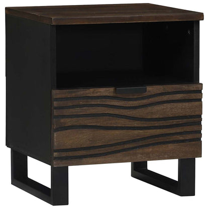 Bedside Cabinet Walnut 40 x 33 x 46 cm Engineered Wood