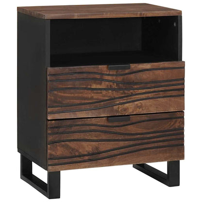 Bedside Cabinet Walnut 50 x 33 x 62 cm Engineered Wood