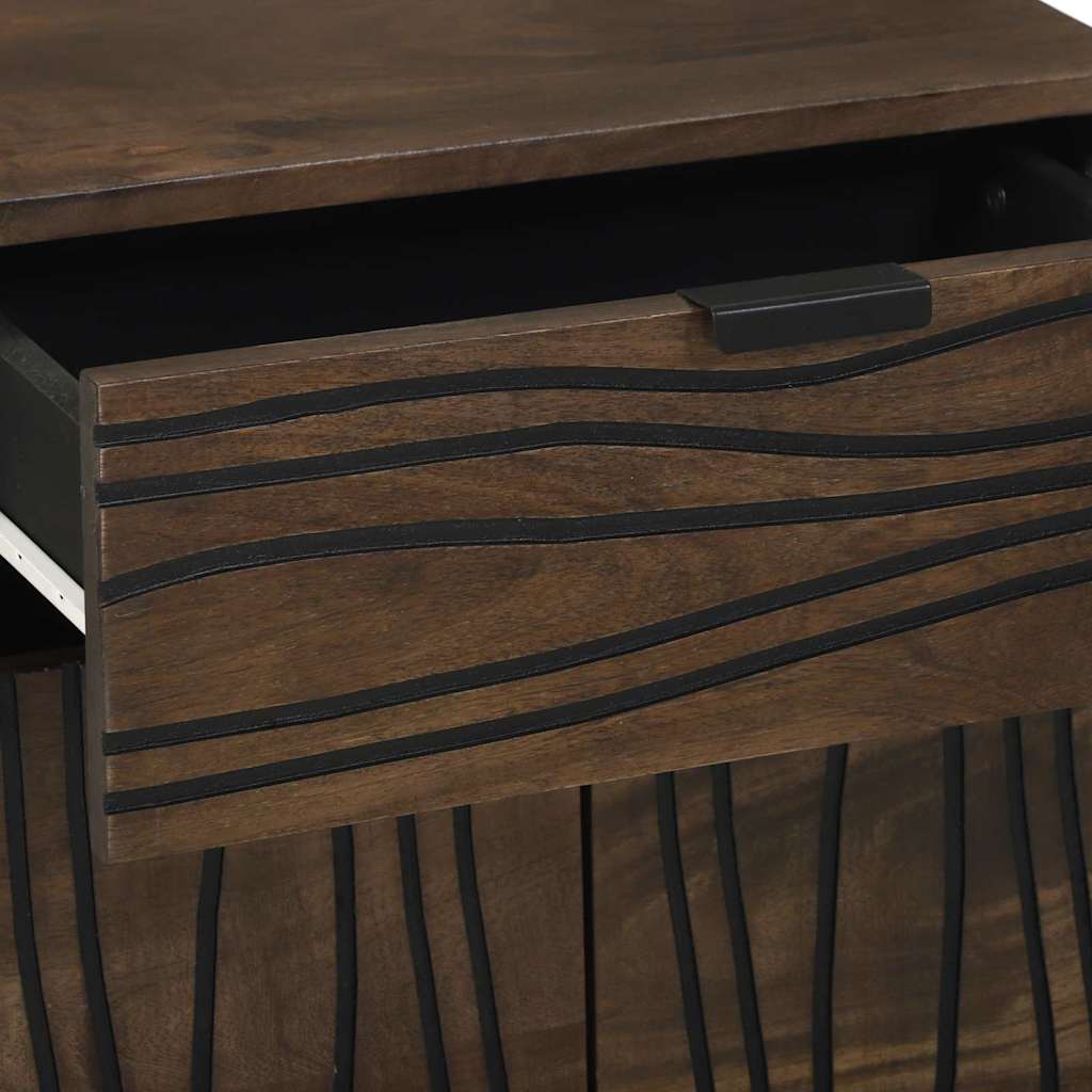 Bedside Cabinet Walnut 50 x 33 x 60 cm Engineered Wood