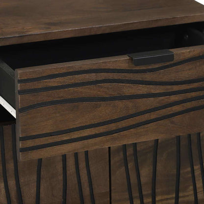 Bedside Cabinet Walnut 50 x 33 x 60 cm Engineered Wood