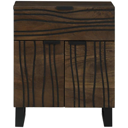 Bedside Cabinet Walnut 50 x 33 x 60 cm Engineered Wood