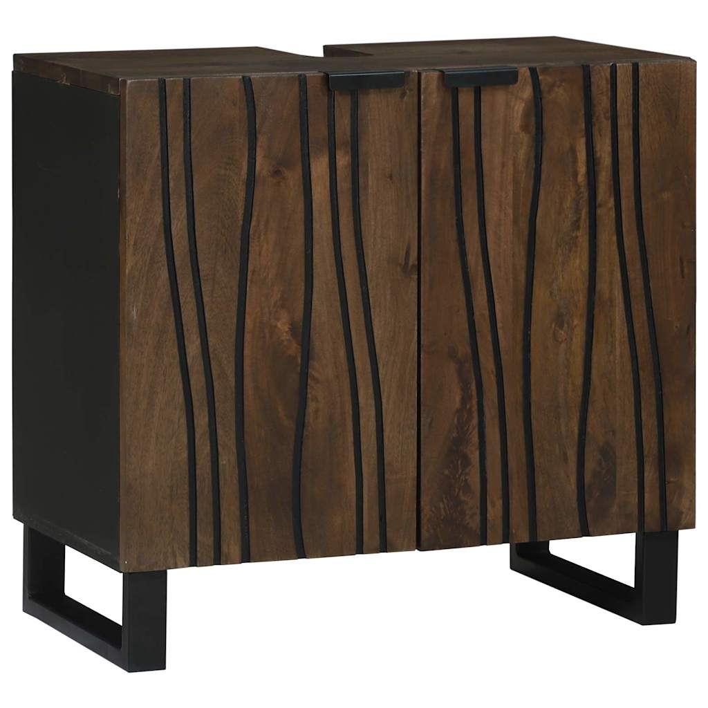Bathroom Sink Cabinet Walnut 62 x 33 x 58 cm Engineered wood