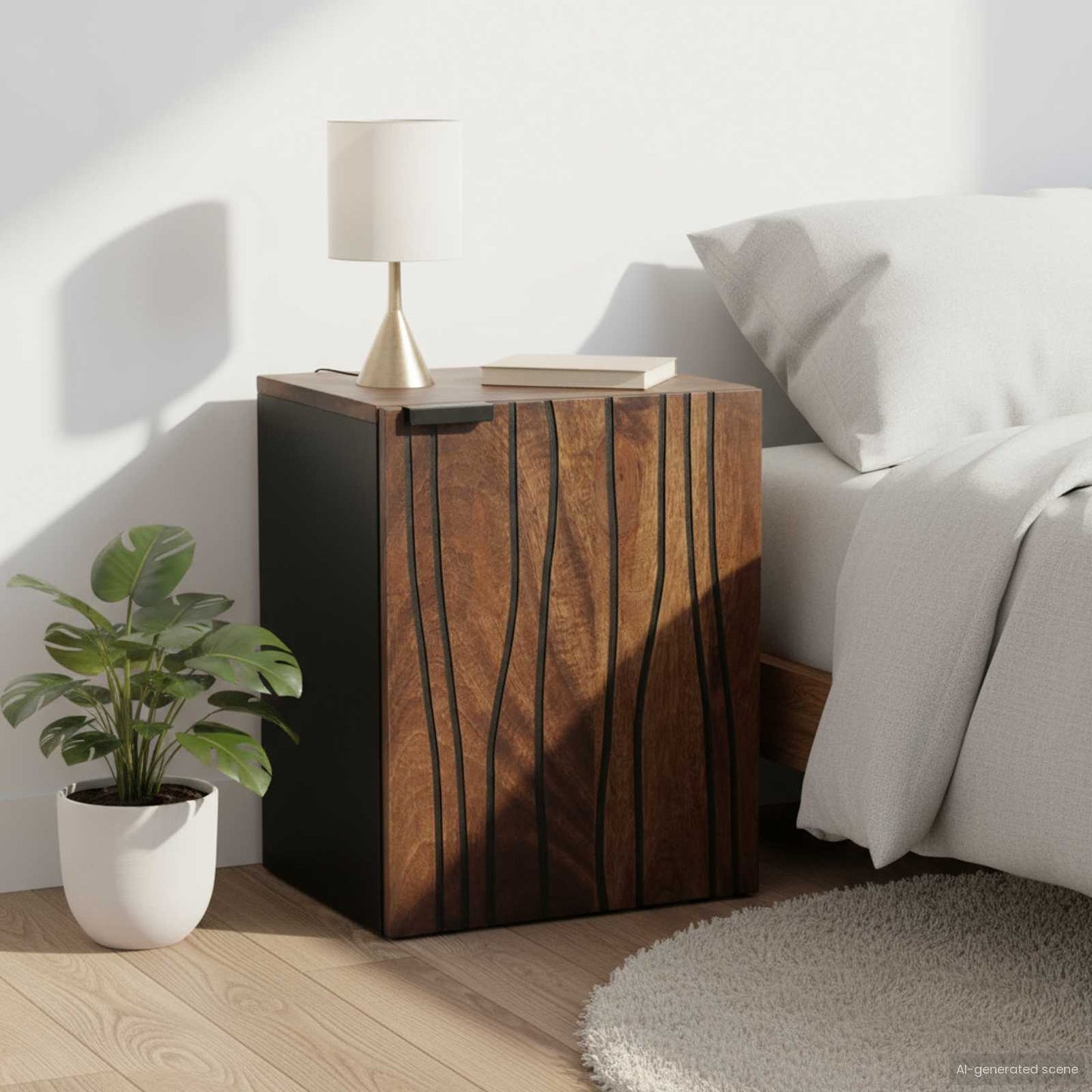 Bathroom Sink Cabinet Walnut 38 x 33.5 x 48 cm Engineered wood