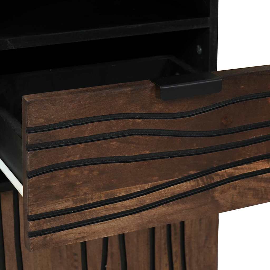 Bathroom Cabinet Walnut 38 x 33 x 160 cm Engineered Wood