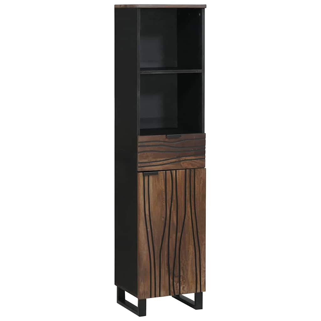 Bathroom Cabinet Walnut 38 x 33 x 160 cm Engineered Wood
