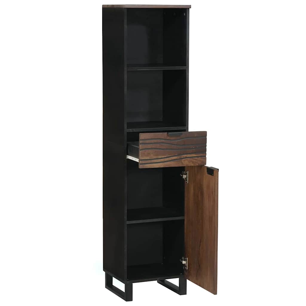 Bathroom Cabinet Walnut 38 x 33 x 160 cm Engineered Wood