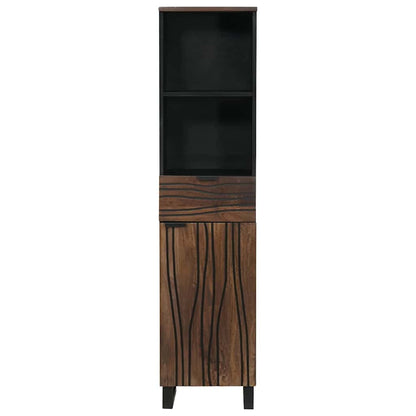 Bathroom Cabinet Walnut 38 x 33 x 160 cm Engineered Wood