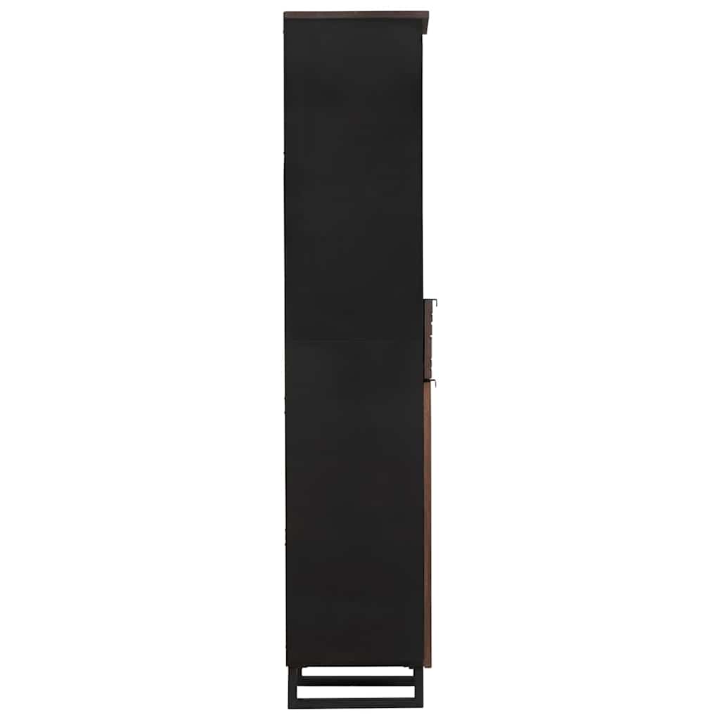 Bathroom Cabinet Walnut 38 x 33 x 160 cm Engineered Wood