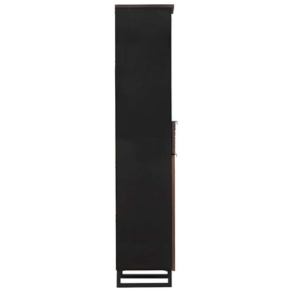 Bathroom Cabinet Walnut 38 x 33 x 160 cm Engineered Wood
