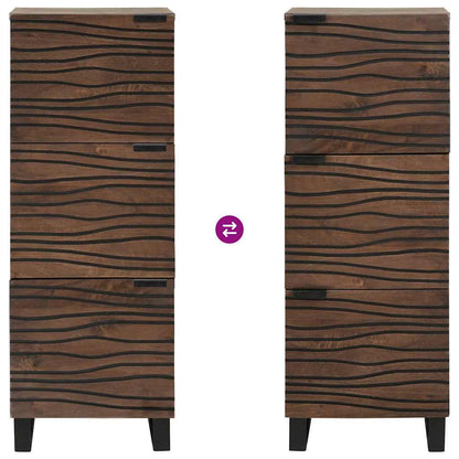 Highboard Brown 40 x 33 x 110 cm Solid mango wood